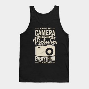 Funny Photography Camera Photographer Gift Tank Top